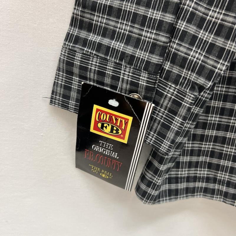 古着 USED シャツ、ブラウス 長袖 FB COUNTY チェックシャツ チカーノ ギャング ウェッサイ XXL 黒 / ブラック / black X 灰 / グレー / gray メンズ USED 古着 中古 50157100
