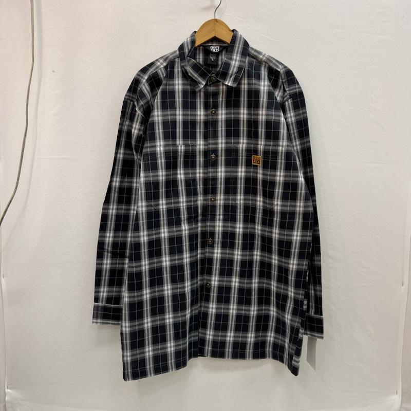 古着 USED シャツ、ブラウス 長袖 FB COUNTY チェックシャツ チカーノ ギャング ウェッサイ L 紺 / ネイビー / navy X 灰 / グレー / gray メンズ USED 古着 中古 50157102