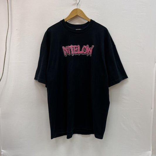ナイトロウ nitrow Tシャツ 半袖 00s スプレー ロゴ Tシャツ ニトロ マイクロフォン アンダーグラウンド XXL 黒 / ブラック / black メンズ USED 古着 中古 50157106