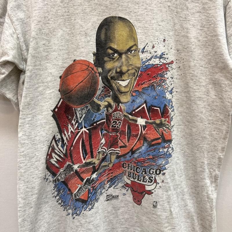 ヴィンテージ VINTAGE Tシャツ 半袖 90s USA製 NBA シカゴブルズ マイケルジョーダン Tシャツ M 灰 / グレー / gray メンズ USED 古着 中古 50157108