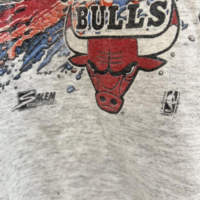 ヴィンテージ VINTAGE Tシャツ 半袖 90s USA製 NBA シカゴブルズ マイケルジョーダン Tシャツ M 灰 / グレー / gray メンズ USED 古着 中古 50157108