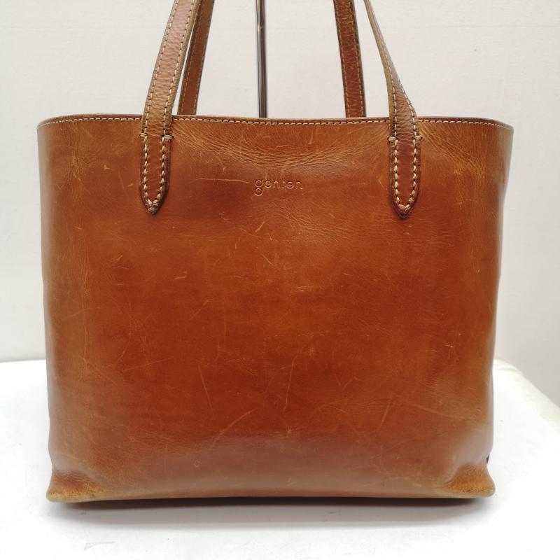 ゲンテン genten トートバッグ トートバッグ レザー ハンド バッグ トート - 茶 / ブラウン / brown レディース USED 古着 中古 50157109
