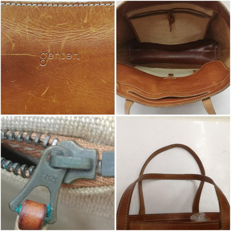 ゲンテン genten トートバッグ トートバッグ レザー ハンド バッグ トート - 茶 / ブラウン / brown レディース USED 古着 中古 50157109