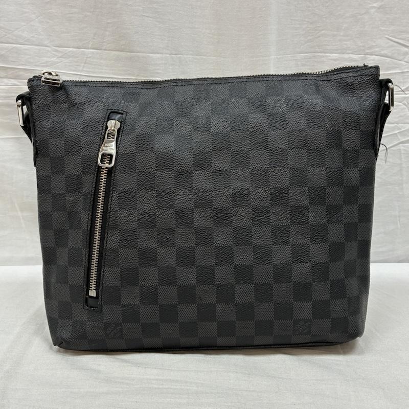 ルイヴィトン LOUIS VUITTON ショルダーバッグ ショルダーバッグ N41211 ダミエ グラフィット ミック PM 斜め掛け クロスボディ ショルダーバッグ - 総柄 X ロゴ、文字 メンズ USED 古着 中古 50157118