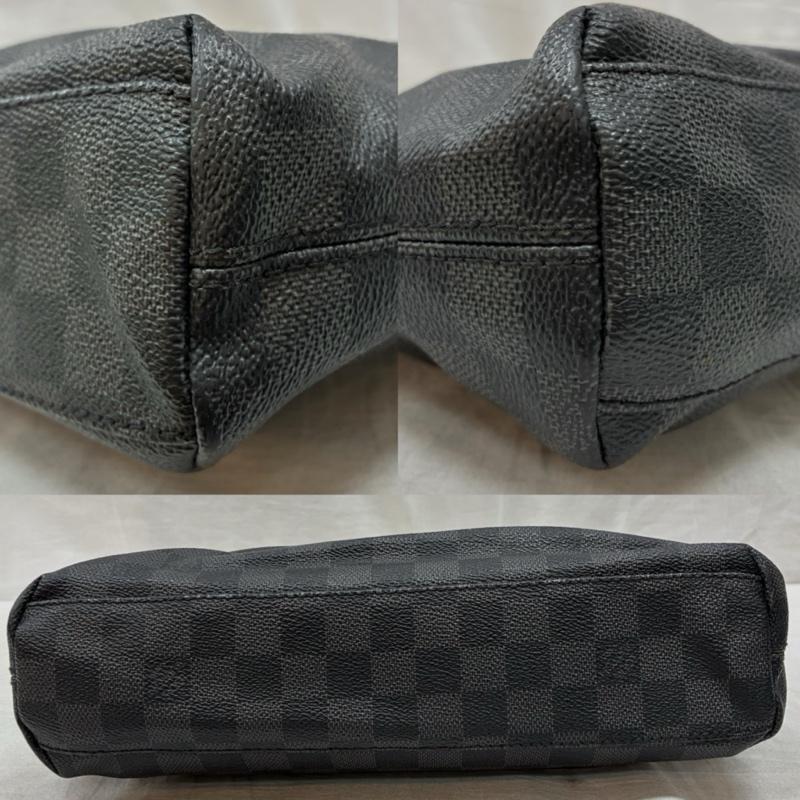 ルイヴィトン LOUIS VUITTON ショルダーバッグ ショルダーバッグ N41211 ダミエ グラフィット ミック PM 斜め掛け クロスボディ ショルダーバッグ - 総柄 X ロゴ、文字 メンズ USED 古着 中古 50157118