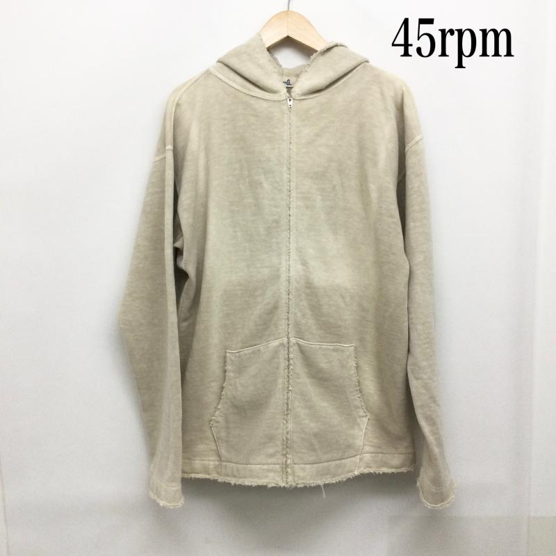 フォーティーファイブアールピーエム 45RPM パーカー 長袖 45rpm パーカー　フルジップ　コットン 4 無地 ベージュ / ベージュ / beige メンズ USED 古着 中古 50157135