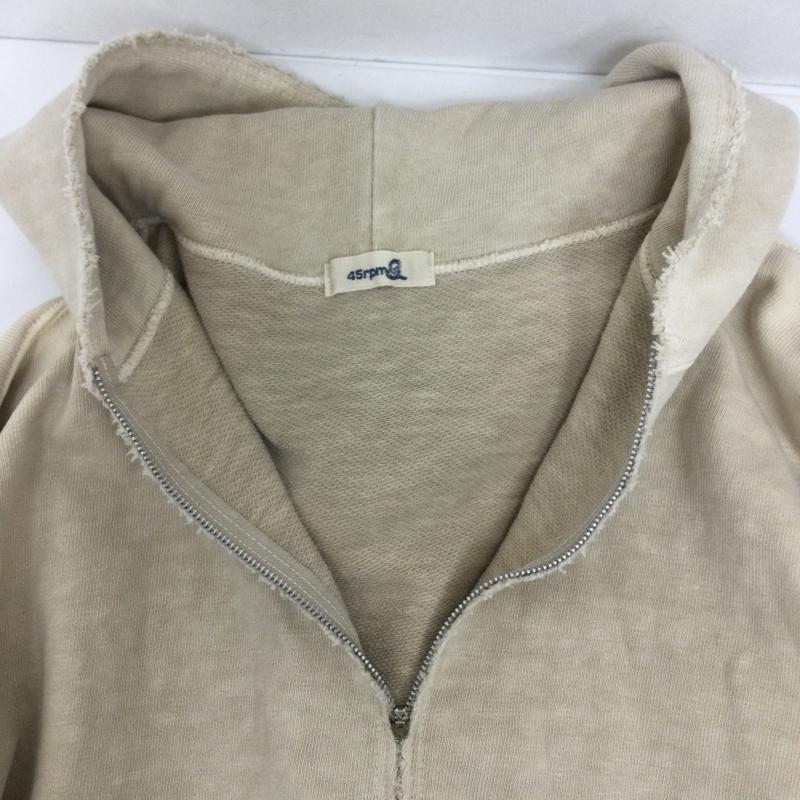 フォーティーファイブアールピーエム 45RPM パーカー 長袖 45rpm パーカー　フルジップ　コットン 4 無地 ベージュ / ベージュ / beige メンズ USED 古着 中古 50157135