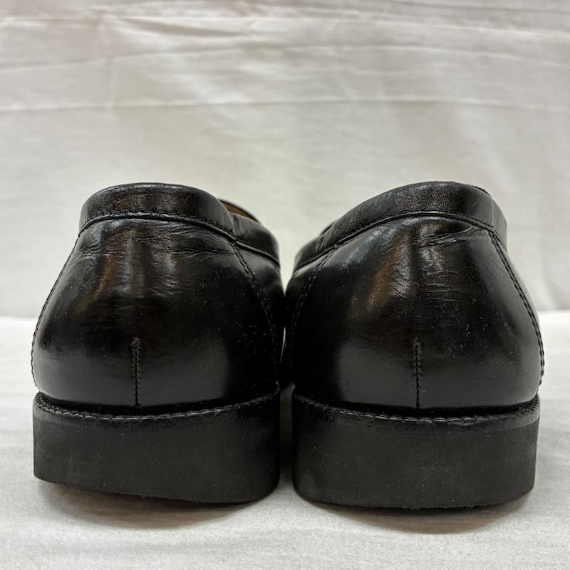 バーバリーロンドン Burberry London ローファー ローファー プレーントゥ レザー コイン ローファー ノバチェック 25.0cm チェック 黒 / ブラック / black メンズ USED 古着 中古 50157142