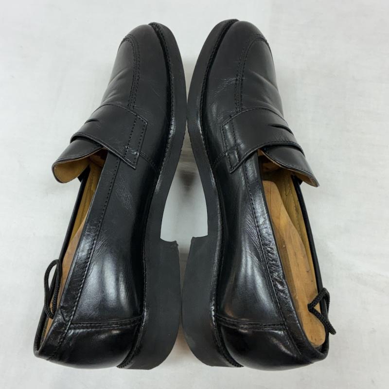 バーバリーロンドン Burberry London ローファー ローファー プレーントゥ レザー コイン ローファー ノバチェック 25.0cm チェック 黒 / ブラック / black メンズ USED 古着 中古 50157142