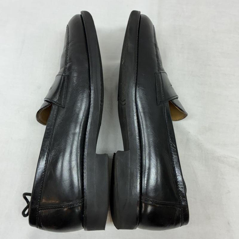 バーバリーロンドン Burberry London ローファー ローファー プレーントゥ レザー コイン ローファー ノバチェック 25.0cm チェック 黒 / ブラック / black メンズ USED 古着 中古 50157142
