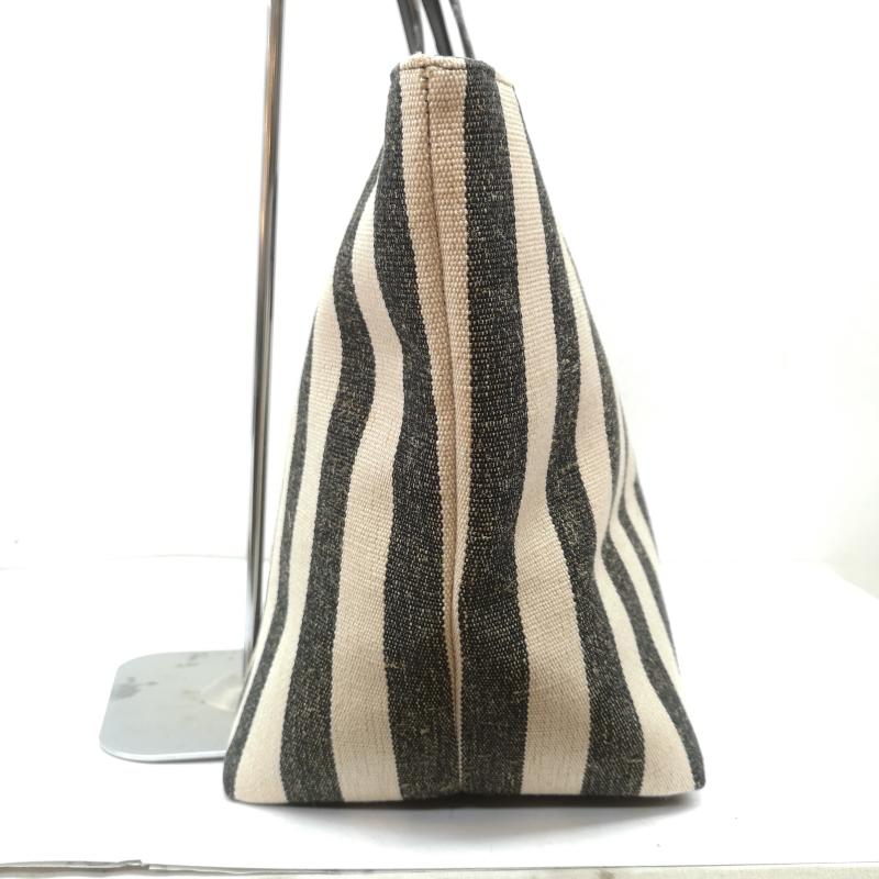 フルラ FURLA トートバッグ トートバッグ キャンバス レザー トート バッグ A4収納可 - 黒 / ブラック / black X ベージュ / ベージュ / beige レディース USED 古着 中古 50157149