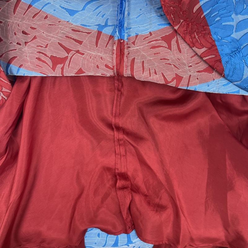マックスアンドコー MAX&CO ワンピース ロングスカート BOUTIQUE ノースリーブ カラー ブロック ワンピース 赤 / レッド / red レディース USED 古着 中古 50157150