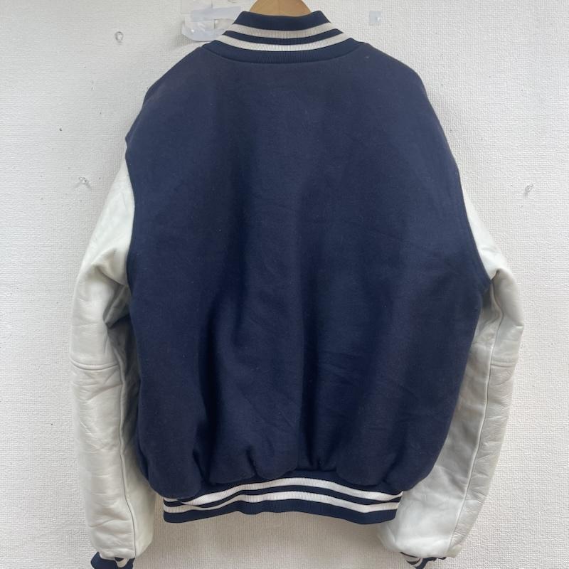 古着 USED ジャケット、上着 ジャンパー、ブルゾン RENNOC USA製 スタジアム ジャンパー 袖 レザー スタジャン XL 紺 / ネイビー / navy メンズ USED 古着 中古 50157159