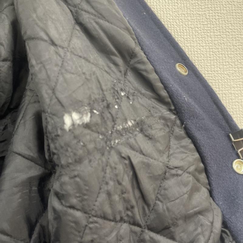 古着 USED ジャケット、上着 ジャンパー、ブルゾン RENNOC USA製 スタジアム ジャンパー 袖 レザー スタジャン XL 紺 / ネイビー / navy メンズ USED 古着 中古 50157159