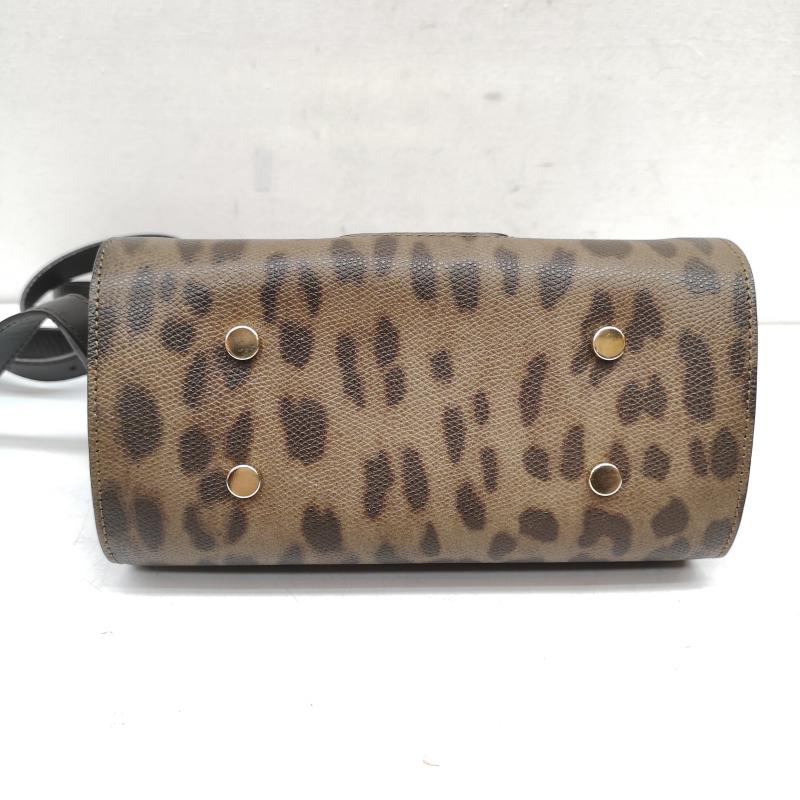 フルラ FURLA ショルダーバッグ ショルダーバッグ アニマル レオパード レザー フラップ ショルダーバッグ - 茶 / ブラウン / brown レディース USED 古着 中古 50157160