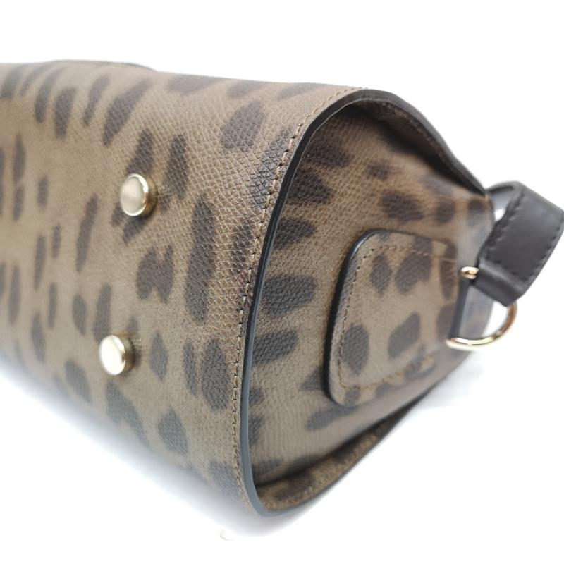 フルラ FURLA ショルダーバッグ ショルダーバッグ アニマル レオパード レザー フラップ ショルダーバッグ - 茶 / ブラウン / brown レディース USED 古着 中古 50157160