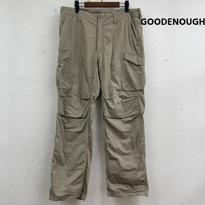 グッドイナフ GOODENOUGH パンツ ワークパンツ、ペインターパンツ RESONATE コットン ワイド カーゴパンツ L ベージュ / ベージュ / beige メンズ USED 古着 中古 50157163