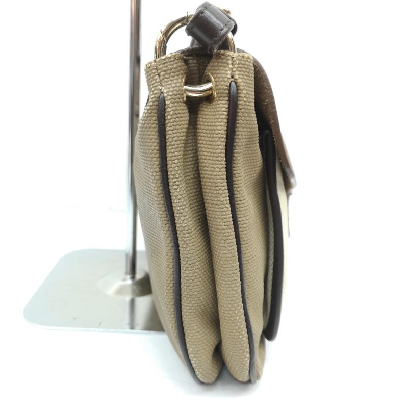 フルラ FURLA ハンドバッグ ハンドバッグ 3way ショルダー バッグ ハンド クラッチ キャンバス レザー - 茶 / ブラウン / brown X ベージュ / ベージュ / beige レディース USED 古着 中古 50157171