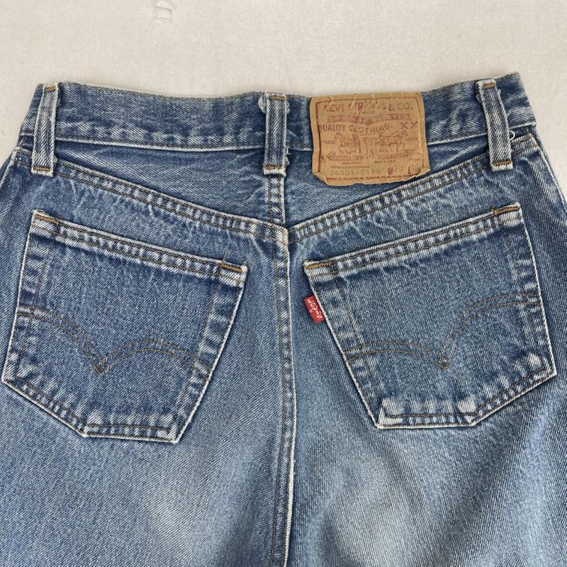 リーバイス Levi s パンツ デニム、ジーンズ 80s USA製 26501-0119 242 ボタンフライ デニム パンツ 30インチ インディゴ / インディゴ / Indigo レディース USED 古着 中古 50157180
