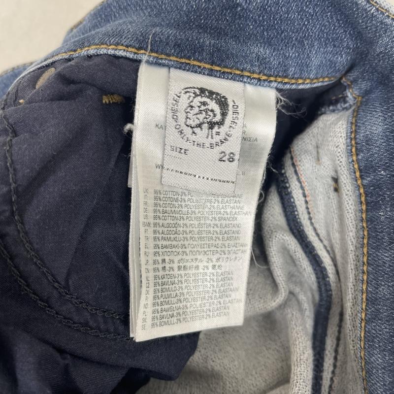 ディーゼル DIESEL パンツ デニム、ジーンズ D-STRUKT スリムフィット Diesel Industry ロゴ デニム パンツ 28インチ インディゴ / インディゴ / Indigo メンズ USED 古着 中古 50157184