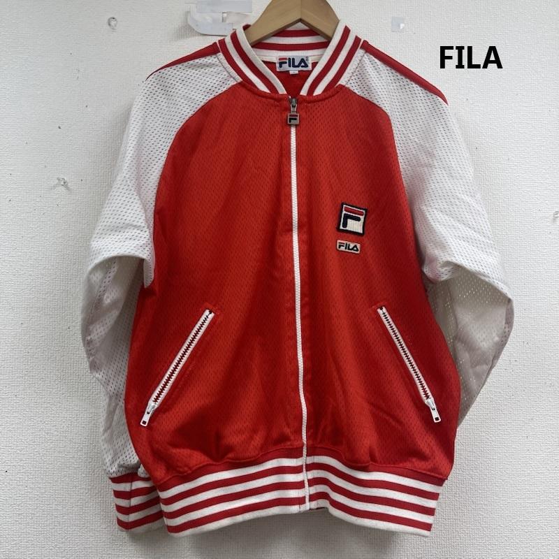 フィラ FILA ジャケット、上着 ジャンパー、ブルゾン 90s メッシュ ロゴパッチ トラック ジャケット S 赤 / レッド / red メンズ USED 古着 中古 50157190