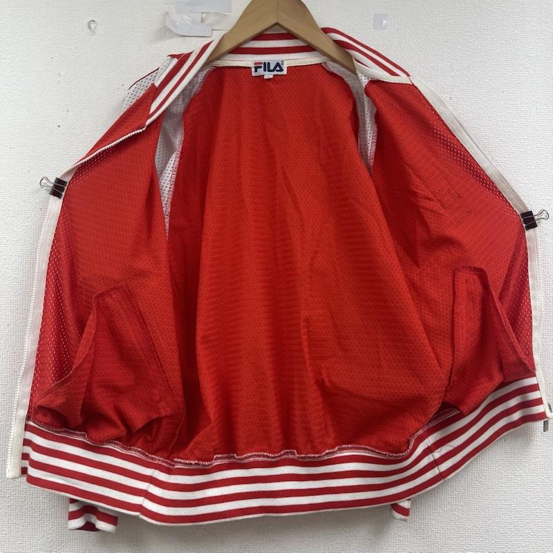 フィラ FILA ジャケット、上着 ジャンパー、ブルゾン 90s メッシュ ロゴパッチ トラック ジャケット S 赤 / レッド / red メンズ USED 古着 中古 50157190