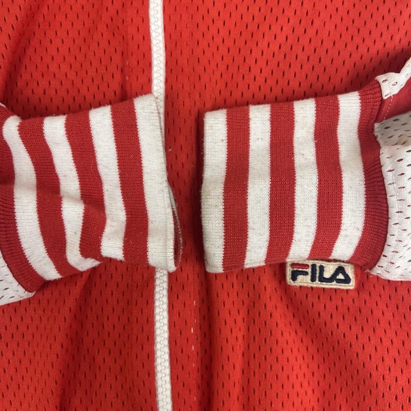 フィラ FILA ジャケット、上着 ジャンパー、ブルゾン 90s メッシュ ロゴパッチ トラック ジャケット S 赤 / レッド / red メンズ USED 古着 中古 50157190
