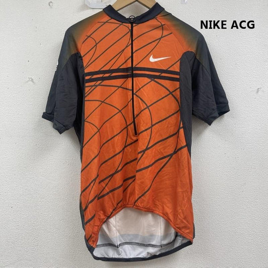 ナイキ エィシージー NIKE ACG Tシャツ 半袖 00s USA製 CYCLING SHIRT ジップ ジャージ M 橙 / オレンジ / orange メンズ USED 古着 中古 50157192