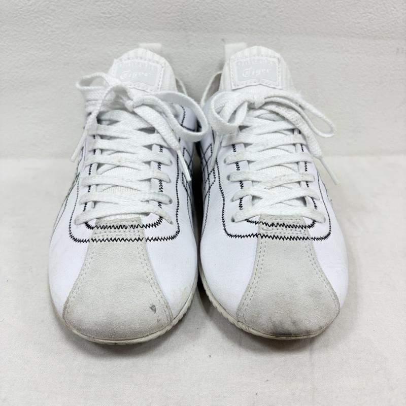オニツカタイガー ONITSUKA TIGER スニーカー スニーカー SCLAW ローカットスニーカー 1183B969 スクロウ ニットアッパー スウェード マット 23.5cm 刺繍 白 / ホワイト / white X 黒 / ブラック / black レディース USED 古着 中古 50157196