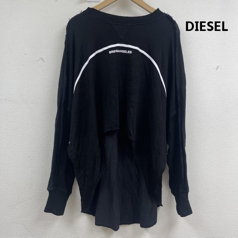 ディーゼル DIESEL トレーナー 長袖 bregangeles アシンメトリー カットソー 黒 / ブラック / black メンズ USED 古着 中古 50157198