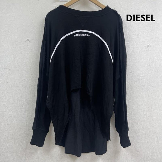 ディーゼル DIESEL トレーナー 長袖 bregangeles アシンメトリー カットソー 黒 / ブラック / black メンズ USED 古着 中古 50157198