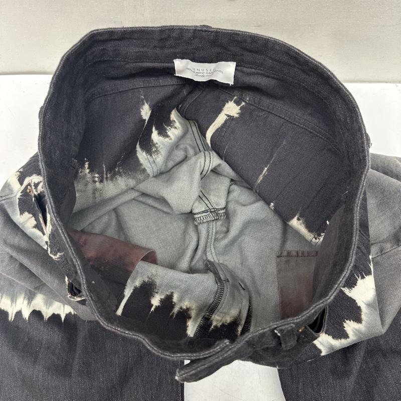 アンユーズド UNUSED パンツ デニム、ジーンズ tie dye pants タイダイ デニム パンツ UW0959 4 黒 / ブラック / black X 灰 / グレー / gray メンズ USED 古着 中古 50157222