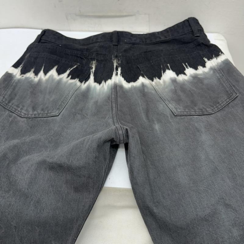 アンユーズド UNUSED パンツ デニム、ジーンズ tie dye pants タイダイ デニム パンツ UW0959 4 黒 / ブラック / black X 灰 / グレー / gray メンズ USED 古着 中古 50157222