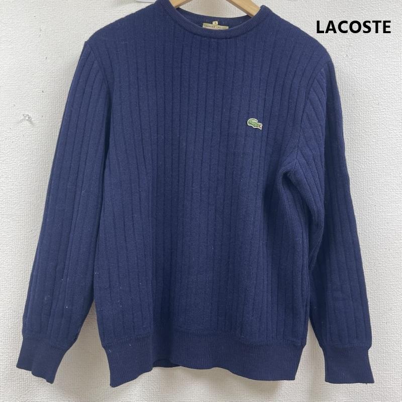 ラコステ LACOSTE ニット、セーター 長袖 60s 70s CHEMISE LACOSTE フランス製 ニット セーター 4 紺 / ネイビー / navy メンズ USED 古着 中古 50157227