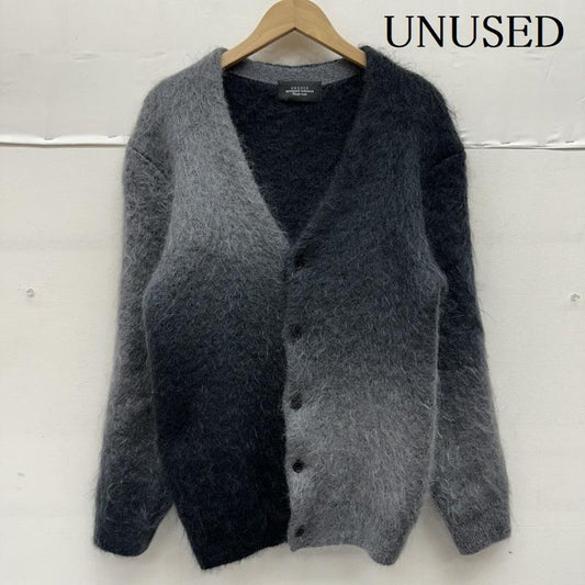 アンユーズド UNUSED カーディガン 長袖 Gradation mohair cardigan モヘア ニット カーディガン US2376 3 黒 / ブラック / black X 灰 / グレー / gray メンズ USED 古着 中古 50157232