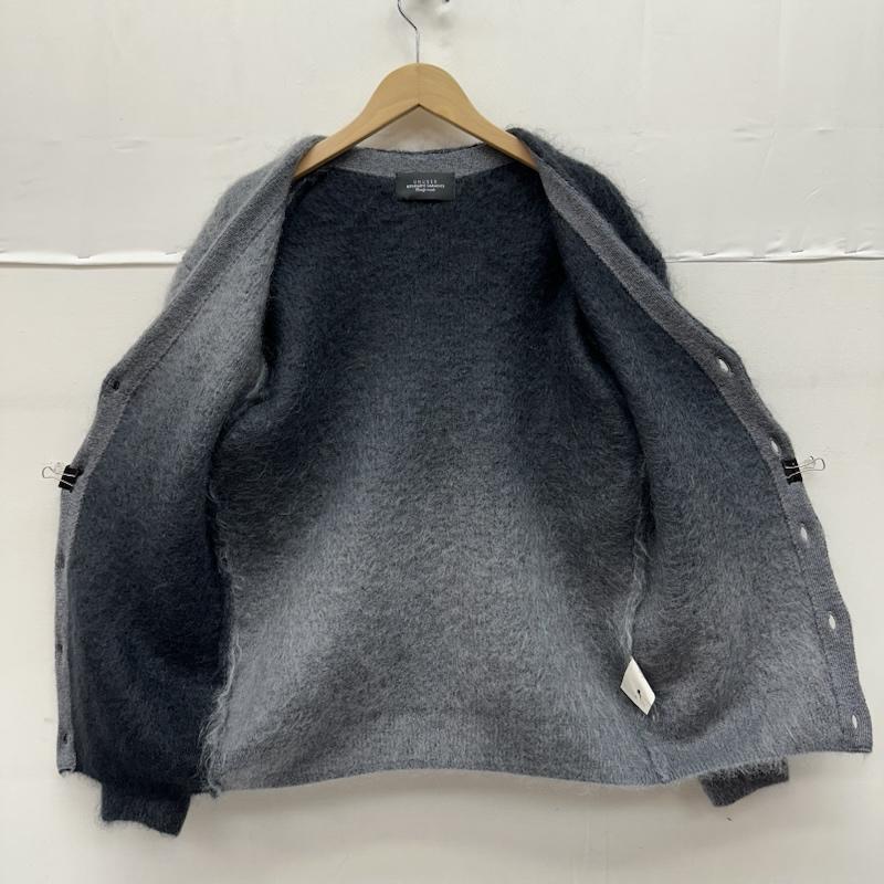 アンユーズド UNUSED カーディガン 長袖 Gradation mohair cardigan モヘア ニット カーディガン US2376 3 黒 / ブラック / black X 灰 / グレー / gray メンズ USED 古着 中古 50157232