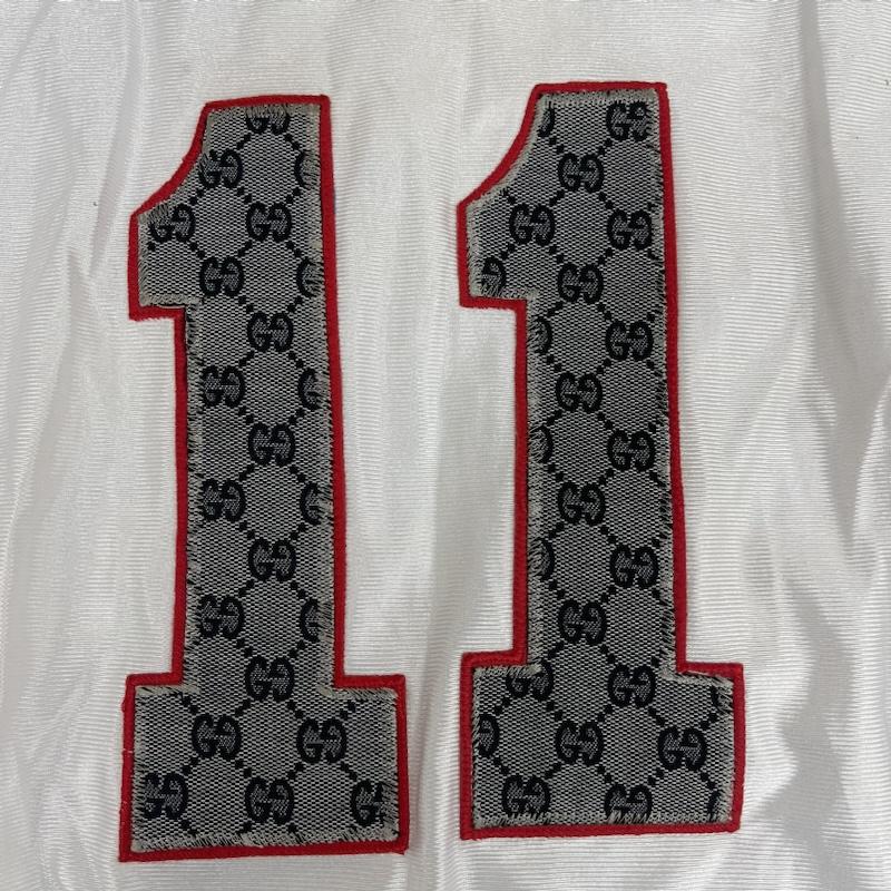 スターター STARTER Tシャツ 半袖 NFL ドリュー ブレッドソー 背番号 11 ジャージ ゲームシャツ 白 / ホワイト / white メンズ USED 古着 中古 50157236