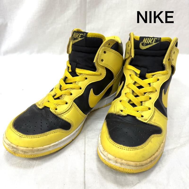 ナイキ NIKE スニーカー スニーカー DUNK HIGH 630335 071 ヴィンテージ ダンク NIKE DUNK HIGH LE アイオワ 26.5cm 黒 / ブラック / black X 黄 / イエロー / yellow メンズ USED 古着 中古 50157240