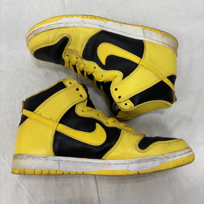 ナイキ NIKE スニーカー スニーカー DUNK HIGH 630335 071 ヴィンテージ ダンク NIKE DUNK HIGH LE アイオワ 26.5cm 黒 / ブラック / black X 黄 / イエロー / yellow メンズ USED 古着 中古 50157240