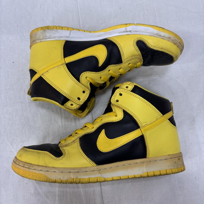 ナイキ NIKE スニーカー スニーカー DUNK HIGH 630335 071 ヴィンテージ ダンク NIKE DUNK HIGH LE アイオワ 26.5cm 黒 / ブラック / black X 黄 / イエロー / yellow メンズ USED 古着 中古 50157240