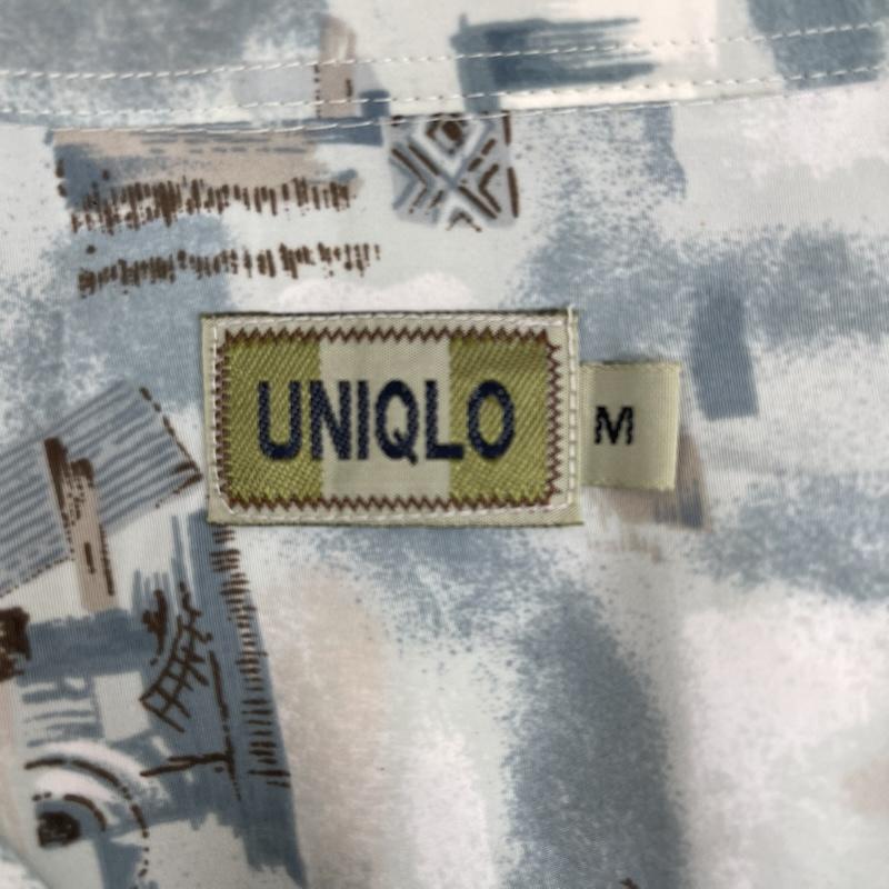 ユニクロ UNIQLO シャツ、ブラウス 長袖 80s 緑タグ old UNIQLO 総柄 長袖 シャツ M 薄緑 / ライトグリーン / メンズ USED 古着 中古 50157246