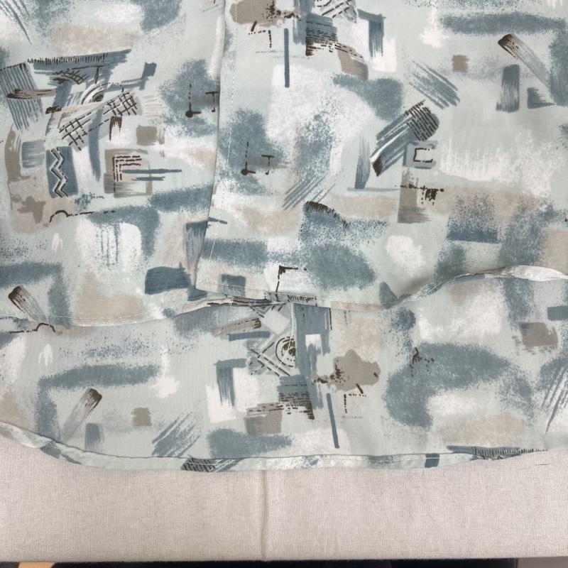 ユニクロ UNIQLO シャツ、ブラウス 長袖 80s 緑タグ old UNIQLO 総柄 長袖 シャツ M 薄緑 / ライトグリーン / メンズ USED 古着 中古 50157246