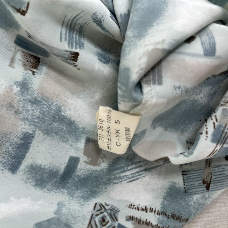 ユニクロ UNIQLO シャツ、ブラウス 長袖 80s 緑タグ old UNIQLO 総柄 長袖 シャツ M 薄緑 / ライトグリーン / メンズ USED 古着 中古 50157246