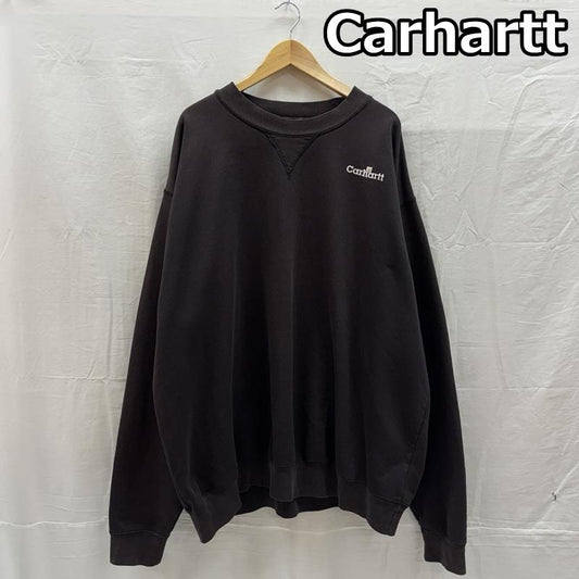 カーハート Carhartt トレーナー 長袖 ロゴ 刺繍 前V ビッグサイズ スウェット トレーナー 長袖 - メンズ USED 古着 中古 50157249