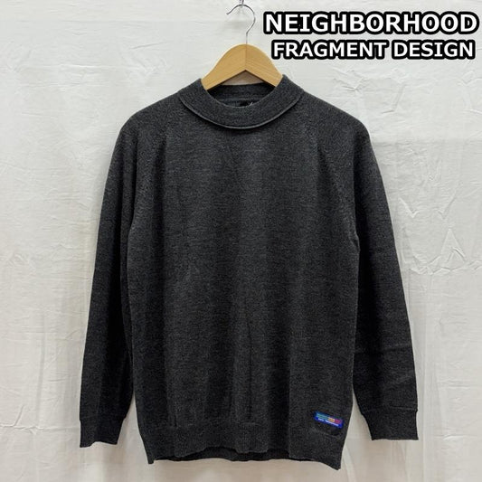 ネイバーフッド NEIGHBORHOOD ニット、セーター 長袖 2007AW フラッグメントデザイン 薄手 カシミヤ ニットセーター ORFR-KN-01 S 灰 / グレー / gray メンズ USED 古着 中古 50157252