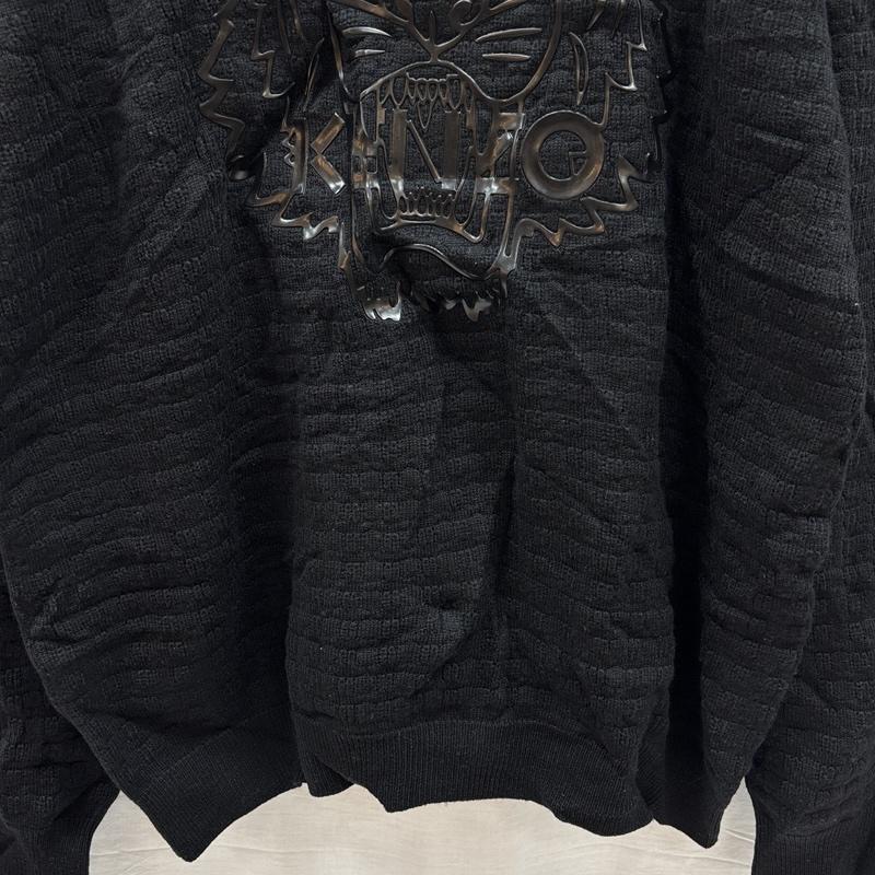 ケンゾー KENZO ニット、セーター 長袖 F665PU2503XB シリコン タイガー センター ロゴ ニット セーター XXL 黒 / ブラック / black メンズ USED 古着 中古 50157255