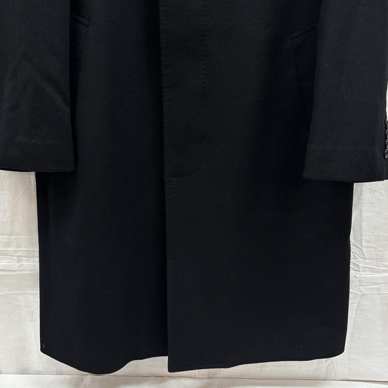 古着 USED コート コート一般 Valentino Rudy ヴァレンティノ ルディ 100％ ピュア カシミヤ チェスター コート - 黒 / ブラック / black メンズ USED 古着 中古 50157259
