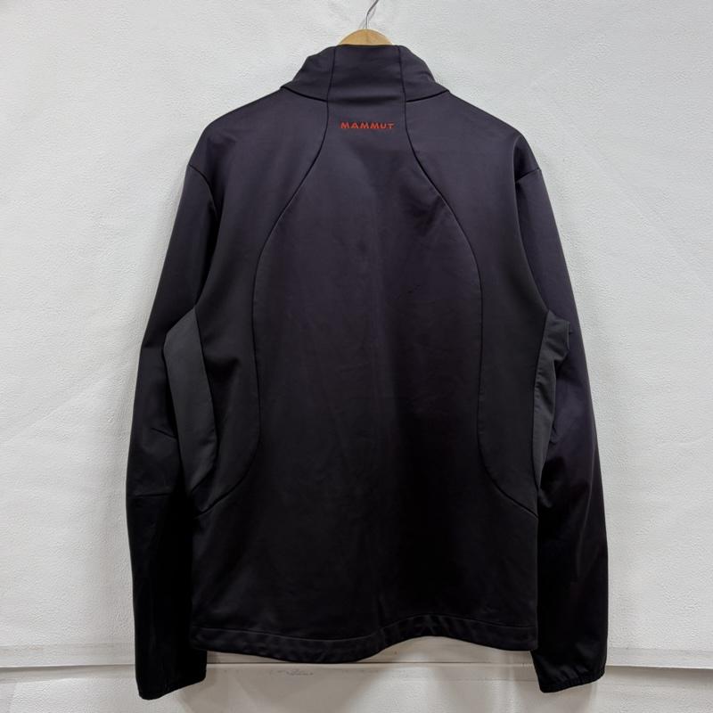 マムート Mammut トップス トップス ソフトシェル トラックジャケット ジャージ フルジップ L ワンポイント X ロゴ、文字 X 刺繍 黒 / ブラック / black X 灰 / グレー / gray X 赤 / レッド / red メンズ USED 古着 中古 50157274