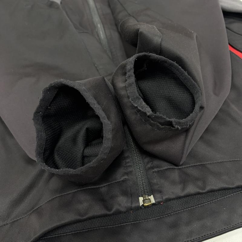 マムート Mammut トップス トップス ソフトシェル トラックジャケット ジャージ フルジップ L ワンポイント X ロゴ、文字 X 刺繍 黒 / ブラック / black X 灰 / グレー / gray X 赤 / レッド / red メンズ USED 古着 中古 50157274