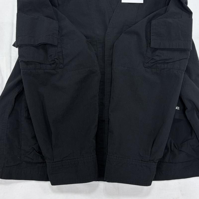 アンダーカバー UNDERCOVER ジャケット、上着 ジャケット、ブレザー 26SS UP1F4207-2 コットンワッシャーブルゾン CHAOS BALANCE グラフィック ロゴ 3 無地 X ワンポイント X ロゴ、文字 X プリント 黒 / ブラック / black X 白 / ホワイト / white メンズ USED 古着 中古 50157278